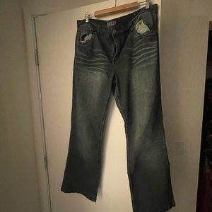 Size 22W JouJou distressed bootcut jeans